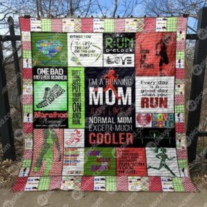 Running Mom Quilt Blanket Yln7  Quilt